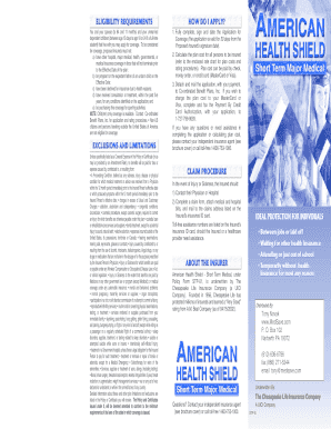 Chesapeake Short Term Medical Insurance Application