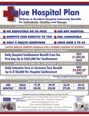 Hospital Confinement Indemnity Coverage Application