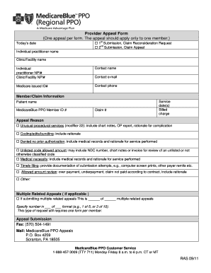 Medicare Provider Appeal Form