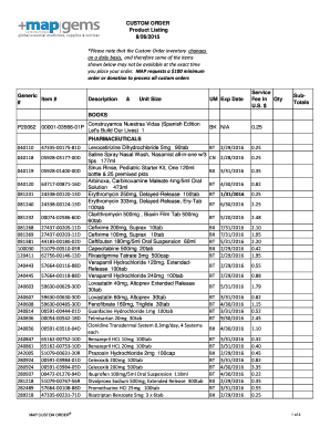 Custom Order Form