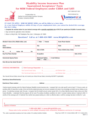 Disability Income Insurance Application