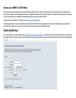 IRS Form 1098-T Tuition Statement