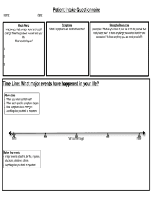 Patient Intake Questionnaire