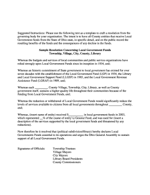 Sample Resolution Concerning Local Government Funds - olc