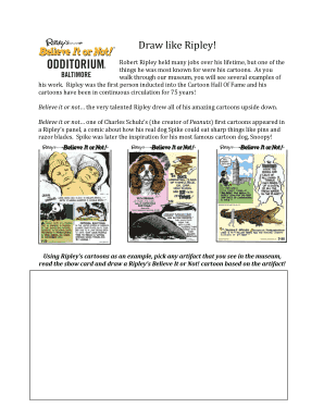 Ripley's Believe It or Not Museum Activity Sheet