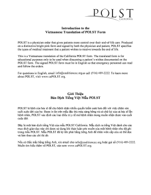 California POLST Form