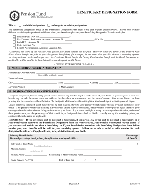 Beneficiary Designation Form