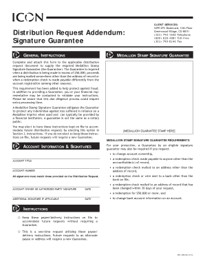 Trust Company of America Distribution Request Form