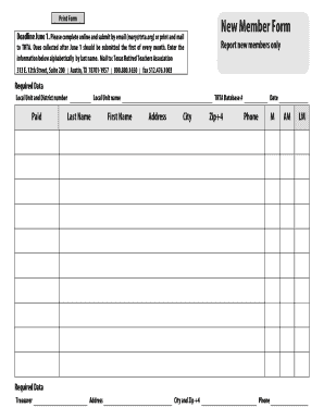 Texas Retired Teachers Association Membership Forms