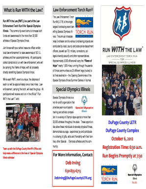 Run WITH the Law Event Registration