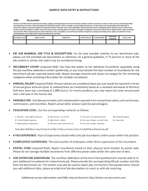 2014 Nonprofits Salary Survey Form