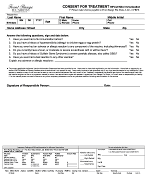 Consent for Influenza Immunization