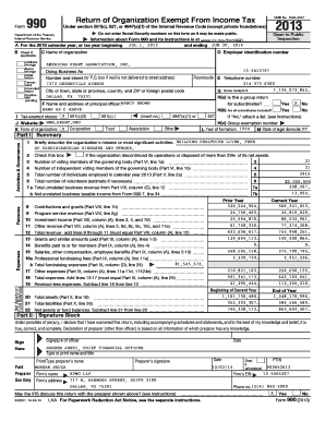 Form 990 Return of Organization Exempt From Income Tax