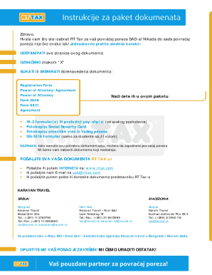 US Tax Refund Application