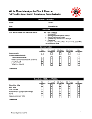 Example of p45 - White Mountain Fire amp Rescue