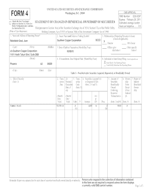 SEC Form 4 Statement of Changes in Beneficial Ownership