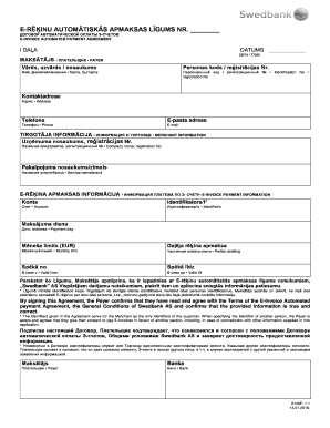 E-Invoice Automated Payment Agreement
