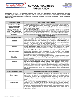 School Readiness Application