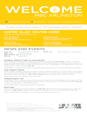 MBC Arlington Communications Card