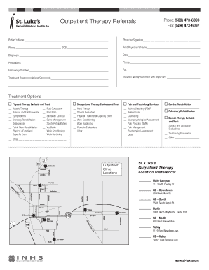Outpatient Therapy Referral Form