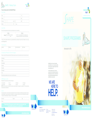SHAPE Patient Referral Form