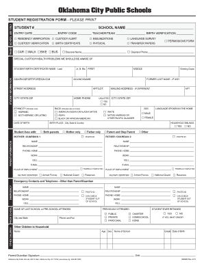 Student Registration Form