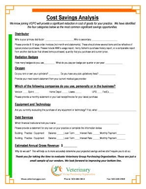 Veterinary Group Purchasing Organization Cost Savings Analysis