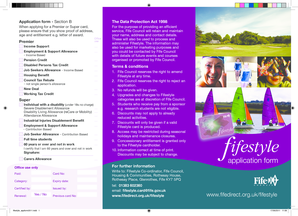 Fifestyle Card Application Form