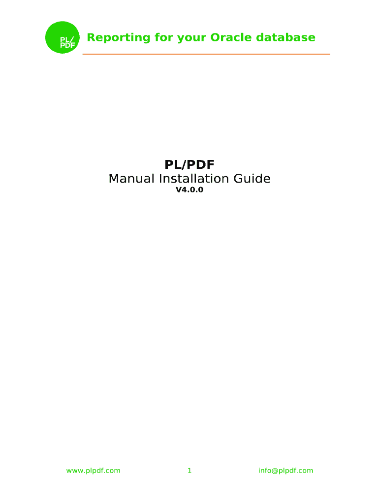 Plpdf Documentation - Fill Online, Printable, Fillable, Blank | pdfFiller