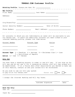 Tensas State Bank Internet Banking and Bill Pay Agreement