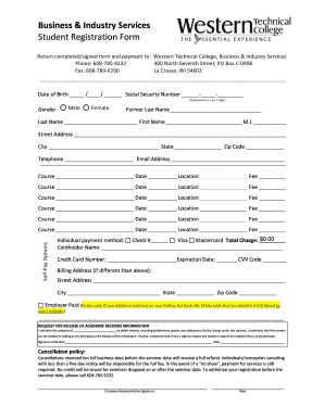 Student Registration Form