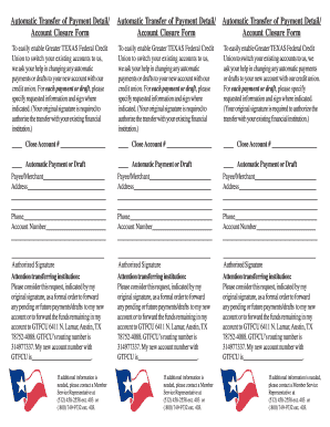 Account Closure Form