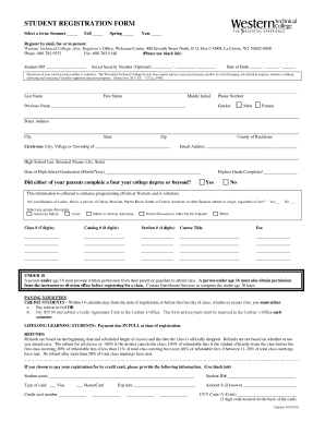 Student Registration Form