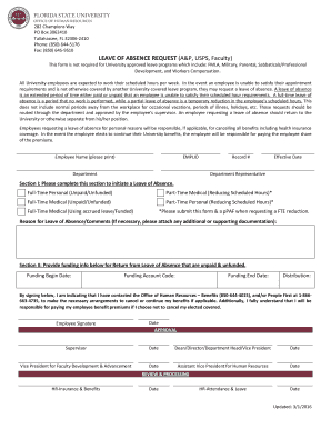 Leave of Absence Request Form