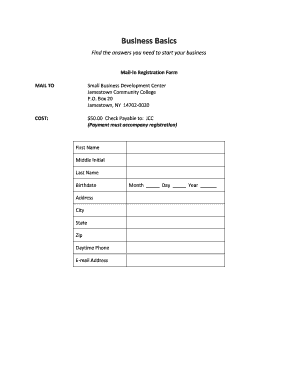 Business Registration Form