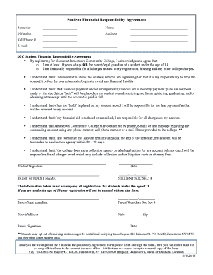 Student Financial Responsibility Agreement