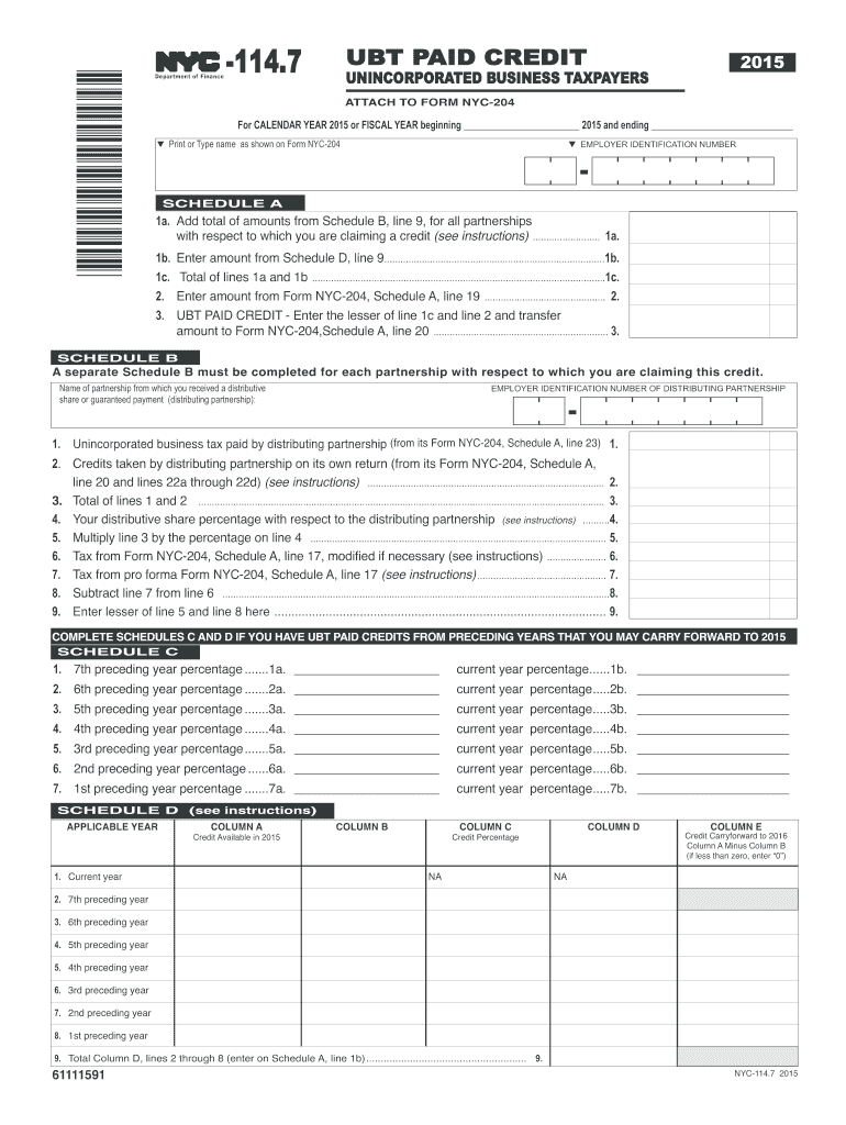 nyc 1147 2015 form Preview on Page 1