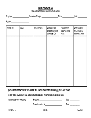 Employee Development Plan
