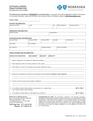 GI Protective NSAIDs Preauthorization Form