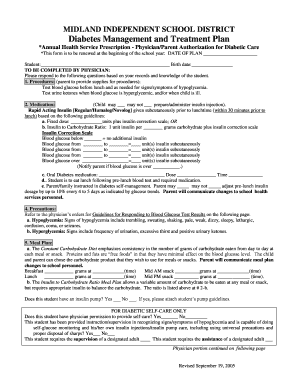 Diabetes Management and Treatment Plan