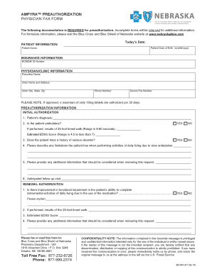 Blue Cross and Blue Shield of Nebraska Preauthorization Form