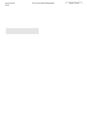 Massachusetts State Tax Form 2MT
