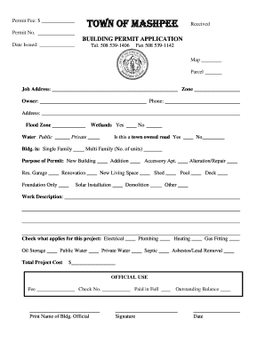 Building Permit Application