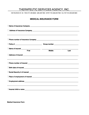 Medical Insurance Form