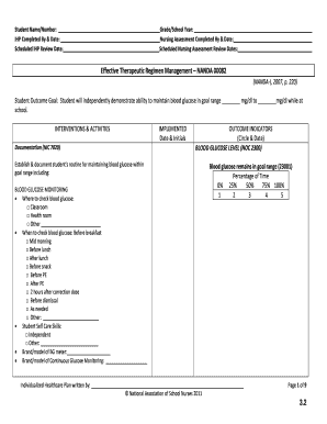 Individualized Healthcare Plan for Diabetes Management