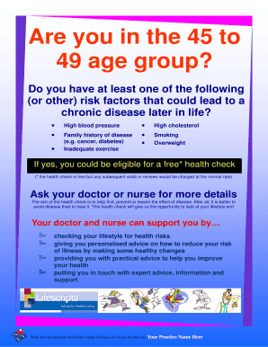 Health Check Eligibility Form