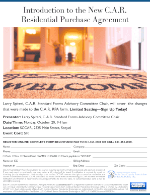 C.A.R. Residential Purchase Agreement