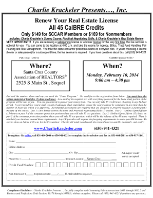 California Real Estate License Renewal Form
