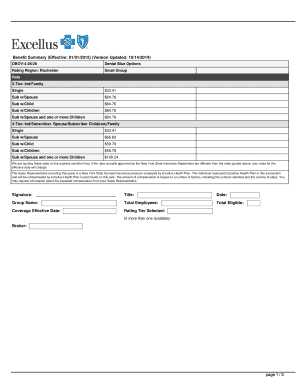 Dental Blue Options Benefit Summary