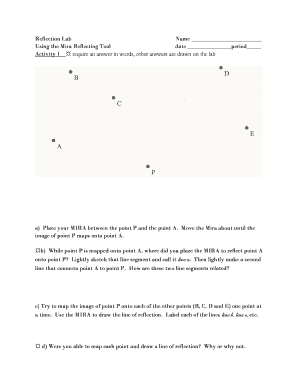 Reflection Lab Worksheet